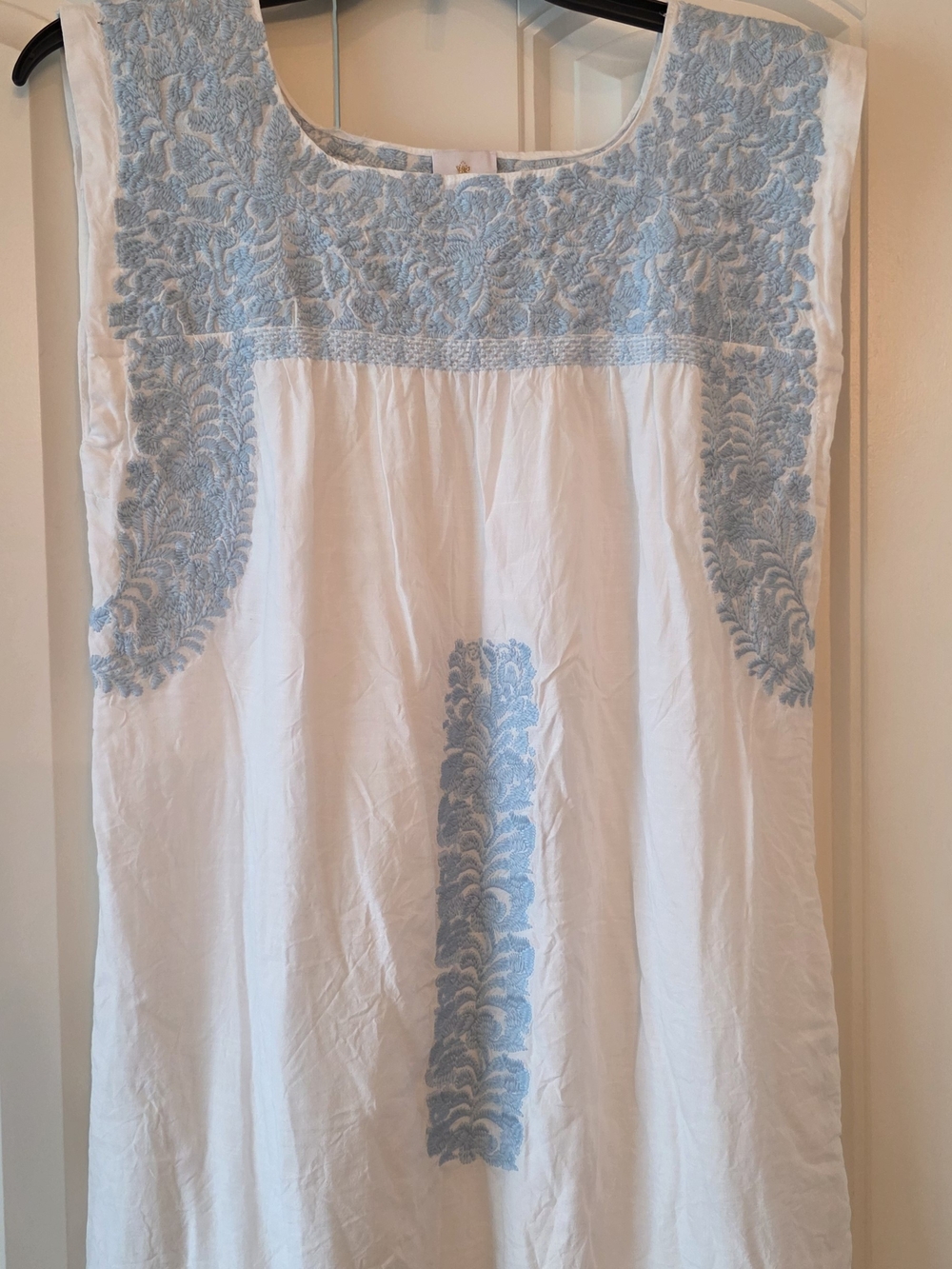 j.marie Light Blue Embroidered Dress